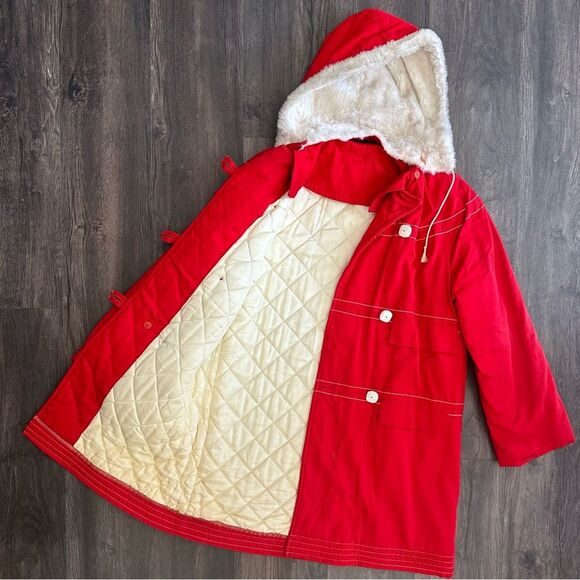 Vintage Northlander MN Coat Red Union Made Double Breasted Jacket Women’s Medium - Picture 1 of 9